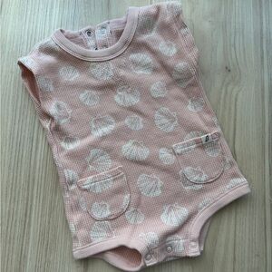 Pink Patterned Kids Bodysuit